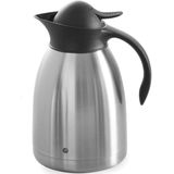 Thermoskan Hendi 1.5 liter - Met drukdop - Zwart