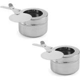 Hendi - Houder voor Blikje Brandpasta - 2 Stuks - Stevig Materiaal