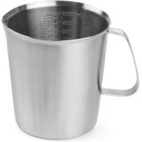 Hendi Maatbeker 1 liter roestvrijstaal