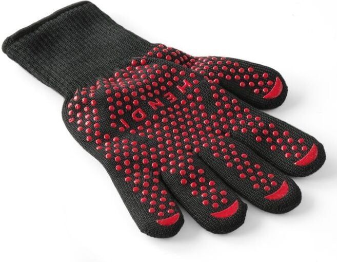 Hendi Hittebestendige barbecue handschoenen - 250°C - 2 stuks - 300 mm