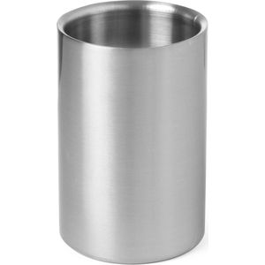 BarUp Dubbelwandige Wijnkoeler RVS - Flessenkoeler - Drankkoeler -  Ø12x(H)18cm