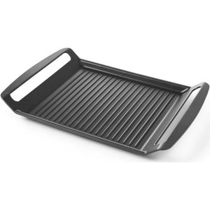 Hendi - Grillplaat - 39 x 26 cm - Gietaluminium - Geschikt voor Inductie