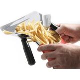 Hendi Frites afvulschep - 2 afneembare handgrepen - vaatwasmachinebestendig - 230x220 mm - zwart