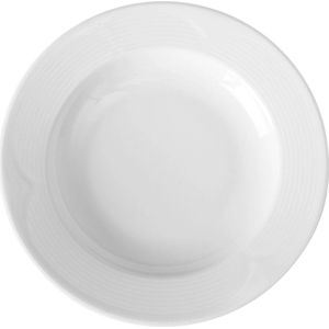Hendi Diep bord - versterkte randen - hotelporselein - slijtvast - 220 mm - wit