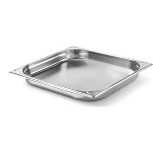 Hendi Gastronorm container 2/3 - 5,5L - versterkte hoeken - roestvrij staal - stapelbaar