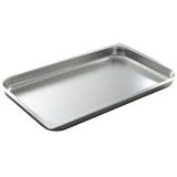 HENDI Gastronorm bakplaat, temperatuurbestendig van -40 °C tot 300 °C, vaatwasmachinebestendig, stapelbaar, inlegplaat GN1/1, 530 x 325 x 20 mm, roestvrij staal 18/10