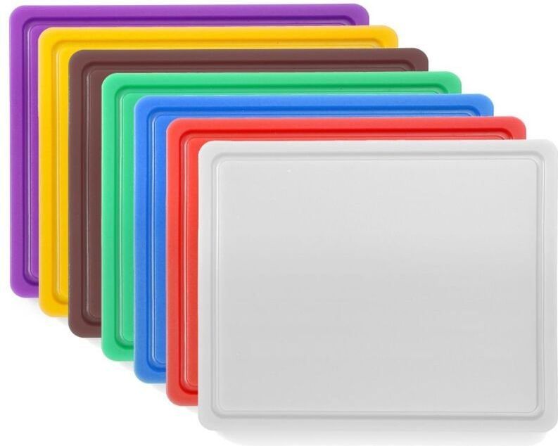 Hendi Snijplank HACCP - dubbelzijdig - sapgeul - 325x265 mm - wit