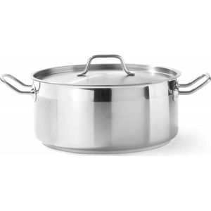 Kookpan laag met deksel 7,5 liter