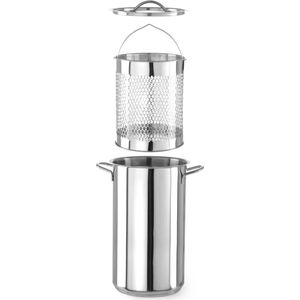 Tognana Vanitosa Pastapotenset, roestvrij staal, zilver, 32,5 x 18 x 23,5 cm