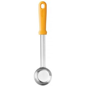 Hendi Heavy-duty pizza sauslepel - ergonomisch ontwerp - platte bodem - 90 ml - oranje