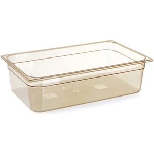 HENDI Gastronorm Bak 1/1 hoge temperatuur bestendigheid - Grillamid - Transparant - 9 L - 530x325x(H)65 mm