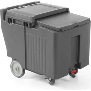Hendi IJscontainer Geïsoleerd 110 Liter - Professionele Koelbox Horeca - Thermobox op wielen - 58,5x80x(H)74,5cm