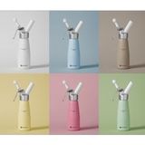 Hendi Slagroomapparaat - 0,5L - Pastelgroen - Inclusief 3 mondstukken en borstel - Aluminium