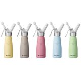 Hendi Slagroomapparaat - 0,5L - Pastelgroen - Inclusief 3 mondstukken en borstel - Aluminium