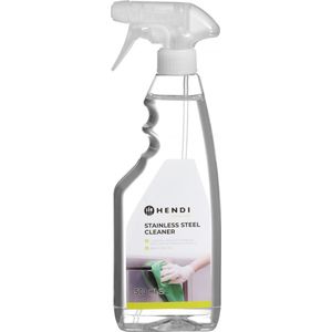 Hendi Roestvast Staal Reiniger - Spuitfles met Spray - Professionele Onderhoudsmiddel voor RVS - 0,5 Liter