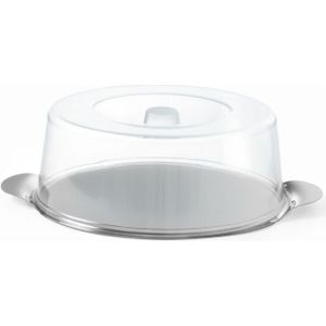 HENDI - Ronde Tray - Roestvast Staal - Met Deksel - Vaatwasmachinebestendig