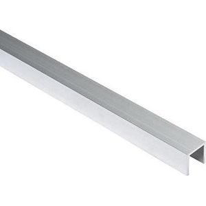 Essentials U-profiel aluminium brut 100 x 2 x 2 cm