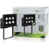 Ranex Xq-1011 Zwarte Aluminium Led (6x) Buitenlamp