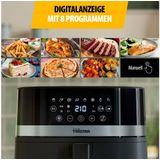 Tristar - FR-9418 - Airfryer - Zwart - 8 Liter - 2000 Watt - PFAS Vrij