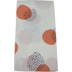 Tafelkleed Stipjes Rondjes Print - Wit / Multicolor - Papier - 180 x 130 cm - Dineren - Lunchen - Eten - Tafels - Dessert