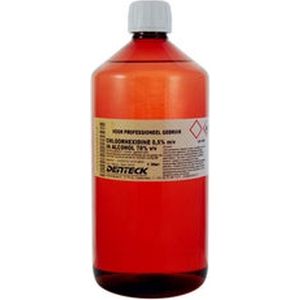 Chloorhexidine 0,5% in alcohol 70% 1ltr Orphi Farma - Transparant - Vloeistof - Desinfecteren van kleine huidoppervlak - 0,5% in alcohol 70%