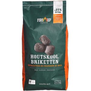 Houtskoolbriketten 4 1 Kg BBQ Fire-Up