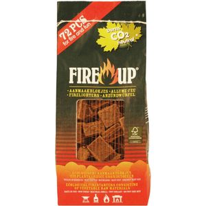 Fire-Up aanmaakblokjes bruin zak/72st
