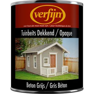 Verfijn Tuin- & Steigerhoutbeits Dekkend 750ml beton grijs