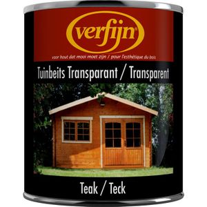 Verfijn Tuin- & Steigerhoutbeits Transparant 750ml teak