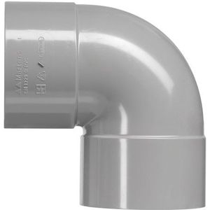 Martens PVC bocht 90° grijs 2x mof 32 mm