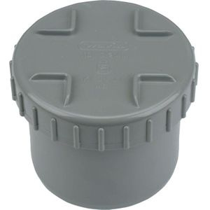 PVC lijm einddop + schroefkap 125mm