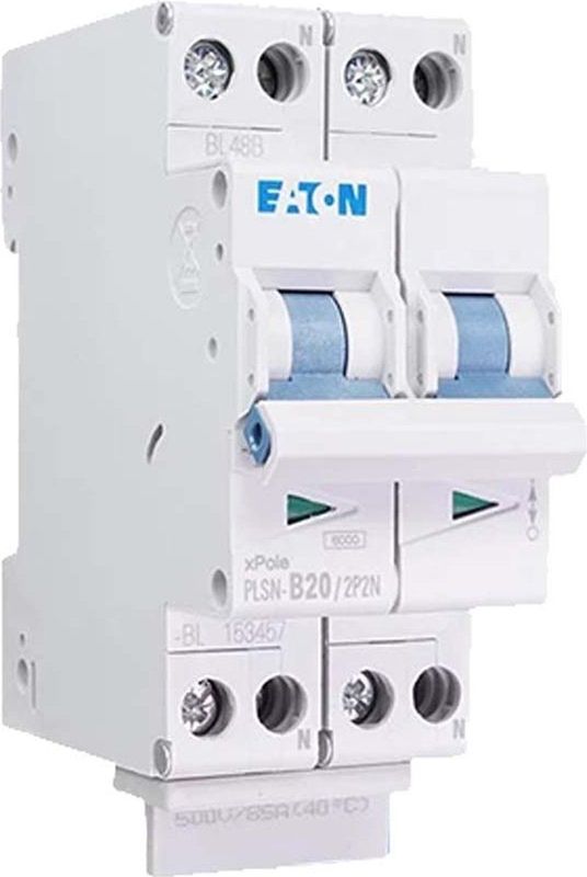Eaton - PLSN-B20-2P2N-FL - Installatieautomaat - Kookgroep - 2Px2N - 20A B