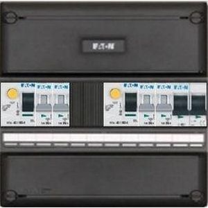Eaton groepenkast 1 fase met 4 groepen en afmetingen 220x220 mm