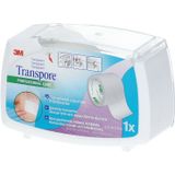 3M - Transpore Hechtpleister - Transparant - 1527P - 1SD
