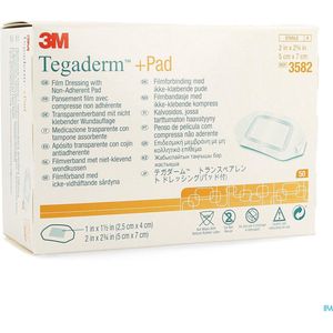 Tegaderm + Pad 3m Transp Steril 5cmx 7cm 50 3582  -  3M