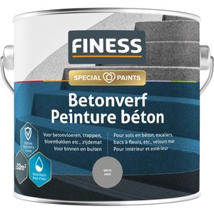 Finess betonverf - grijs - 2,5 liter