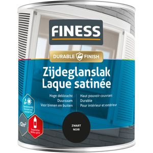 Finess zijdeglanslak zwart - 750 ml
