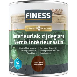 Finess Interieurlak zijdeglans - wengé bruin - 750 ml.