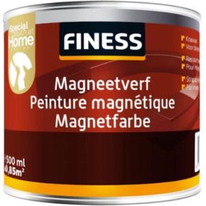 Finess Magneetverf Acryl - Donkergrijs - 500ml