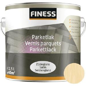 Finess Parketlak Zijdeglans Blank 2.5L - Transparante Slijtvaste Lak voor Hout / Houten Vloeren / Parketvloeren 2.5L