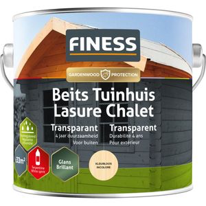 Finess Beits Tuinhuis - transparant - hoogglans - kleurloos - 2,5 liter