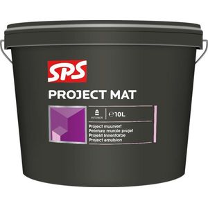 SPS Muurverf Project Mat Ral 9010 10 Liter