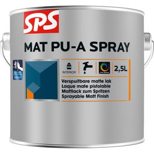 SPS Mat Pu-A Spray - Op Kleur Gemengd - 2,5L
