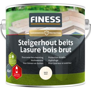 Finess steigerhoutbeits white-wash - 2,5 liter