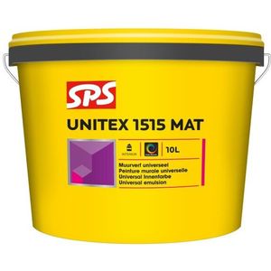 SPS Unitex 1515 Mat Muurverf - RAL 9010 - 10L