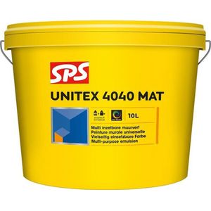 SPS Unitex 4040 Matte Muurverf RAL9010 10 liter