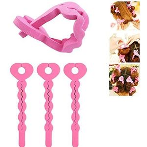Flexibele spons, 30 flexibele schuimrollen, zacht, slaapkussen, zonder hitte, krulspelden, doe-het-zelf stylingtools voor vrouwen en meisjes