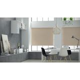 Decosol Rolgordijn Verduisterend Structuur - Zand - Maat: 60 x 190 cm