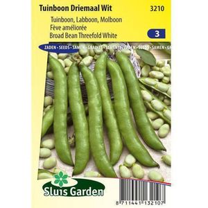 Sluis Garden - Tuinboon Driemaal Wit - 90 gram - 3210