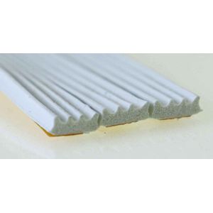 Maclean Tochtband E-profiel - Epdm-rubber - Wit - Zelfklevend - Deuren En Ramen - Kieren 2-3,5mm - 7,5m